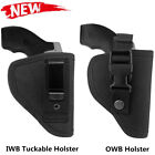Tactical OWB/IWB Belt Holster Fits .22 .38 .357 J Frame Snub Nose 2" Revolvers