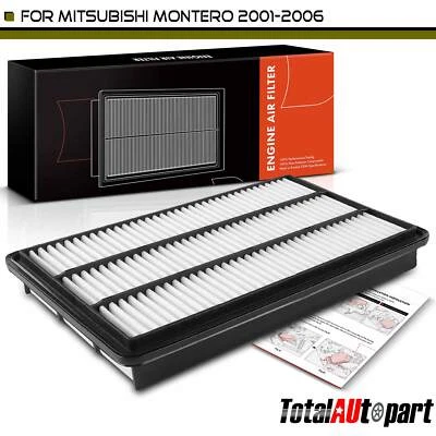 Filtro de ar de motor de painel rígido para Mitsubishi Montero 2001 2002-2006 3.5L 3.8L - Imagem 1 de 4