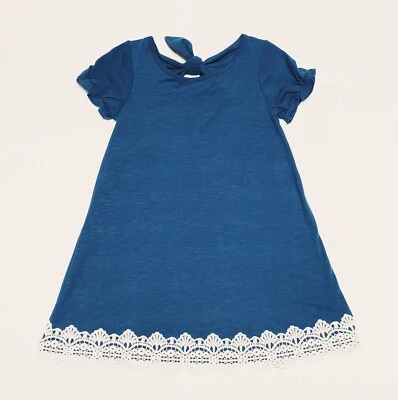 My Michelle Girls Dress - Teal with Lace Hem - Size 8 - Pre-Owned - Worn Once! - Image 1 of 4