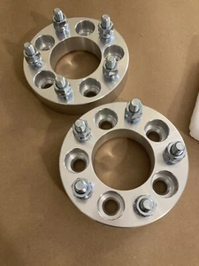 2 Wheel Spacers Adapters | 5x4.25 To 5x4.5 | 5x108 To 5x114.3 | 1.25" Thick - Picture 1 of 2
