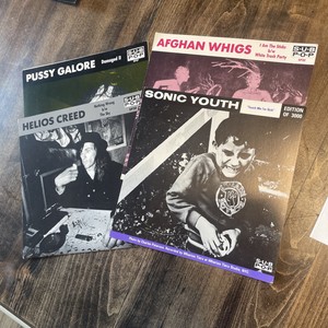 SONIC YOUTH Afghan Whigs Mudhoney Pussy Galore SUB POP 45 RPM Sleeves Lot Helios