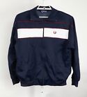 Fred Perry  Jacket Mens Extra Large Blue Track Full Zip Pockets