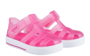 Igor S101171-046 Star Transparent Rosa Jelly Sandals 18 EU(e M US Infant - Picture 1 of 9