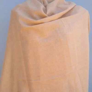 Women's 100% Cashmere Shawls Nepalese Handmade Tan Color Warm Pashmina Body Wrap - Picture 1 of 1