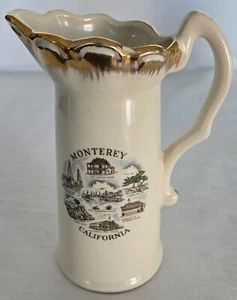 Monterey California Vintage Minature Collectible Pitcher 1980s-Made USA-6in High - Picture 1 of 18