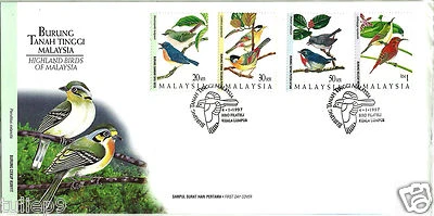 FDC of Birds - Malaysia (1997) - Highland Birds of Malaysia FDC - Image 1 of 3