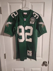 100% Authentic Mitchell & Ness 1992 Philadelphia Eagles Reggie White Jersey 36 S - Picture 1 of 4