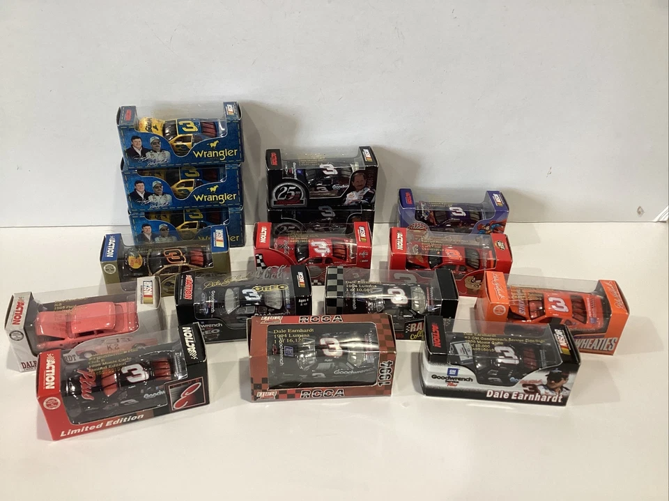 Lot Of 16 1/64 Action Dale Earnhardt Wrangler Goodwrench Wheaties Superman Coke - Image 1 of 1