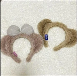 Disney Resort Headband Duffy Bear Shellie May SET Ears HairBand Hat Plush - Picture 1 of 8