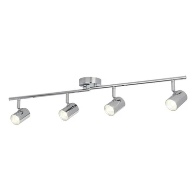 Faretto Da Soffitto LED Cromo B: 77 Cm 3000 K 1459 Lm Metallo Regolabile ESTEBAN - Immagine 1 di 4