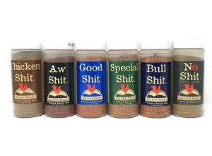 Big 6 Sampler (Pack of 6 Seasonings with 1 Each of Bull, Special, Good, Aw, Chic - Picture 1 of 12