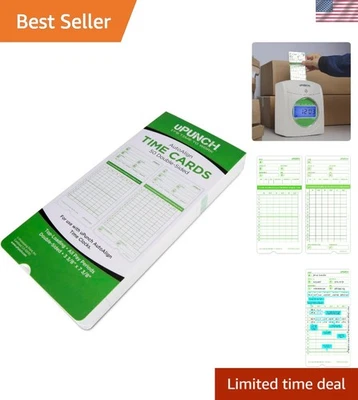 Tarjetas Reloj Tiempo Eficiente HN3000 - Pack de 50, Perfecto para Gestión de Nómina Foto 1 de 4