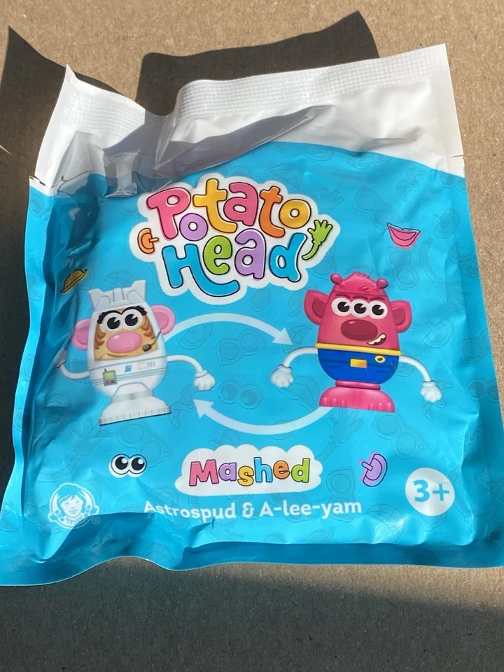 Juguetes de comida para niños Wendy's 2025 puré de cabeza de papa "Astrospud & A-lee-yam" Foto 1 de 1