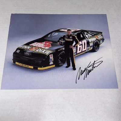 Mark Martin NASCAR HALL OF FAME signed 1993 #60 WINN DIXIE T-BIRD 8x10 photo - Image 1 of 2