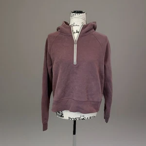 Vuori Half Zip Hoodie Womens Medium Purple Pullover Sweatshirt - Picture 1 of 7