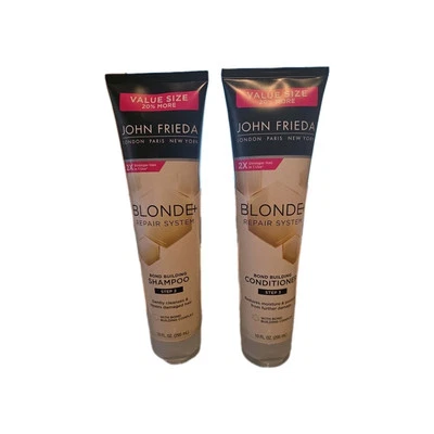 John Frieda Blonde+ Repair System Bond Building Shampoo & Conditioner Set-10oz. - Image 1 of 2