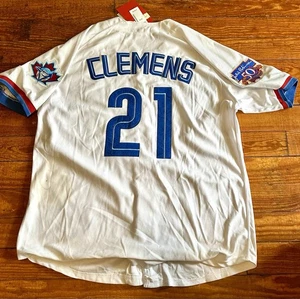 Roger Clemens Mitchell & Ness Jersey 1997 Blue Jays Cooperstown 54 NWT - stain - Picture 1 of 5