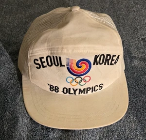 Vintage 1988 Olympics Hat One Size Seoul Olympiad Games South Korea Snapback Cap - Picture 1 of 13