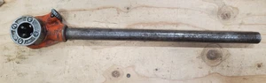 RIDGID Pipe Threader 00-R Manual Ratcheting Head w Handle & 1/2" NPT Die - Picture 1 of 3