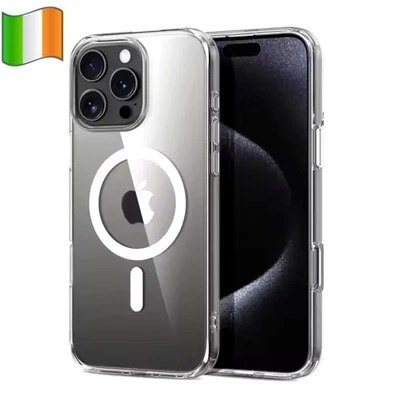 CLEAR Phone Case For iPhone 17 16 15 14 13 12 PRO MAX WIRELESS Cover SHOCKPROOF - Image 1 of 4