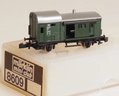 8609 Marklin Z-scale Freight Train Baggage Car caboose w/ sliding door,  in box - Image 1 of 3