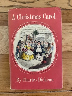 A Christmas Carol Charles Dickens 1954 King Penguin Illustrations by John Leech - Image 1 of 4
