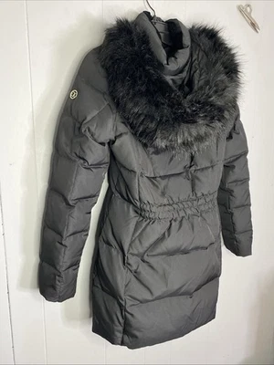 Calvin Klein Womens Goose Duck Down Snow Jacket Puffer Faux Fur Hooded 20x31 S - Image 1 of 4