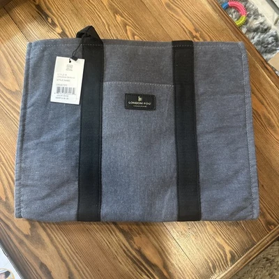 Bolso de Mano London Fog Collection Lona con Cremallera Gris Denim Adulto NUEVO PRECIO DE VENTA SUGERIDO POR EL FABRICANTE $98 Foto 1 de 2