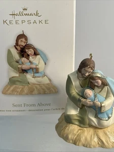 Krippe Heilige Familie von oben geschickt Punze Andenken Ornament 2011 - Bild 1 von 15