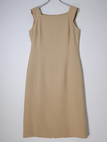 Abito Burberry London in jersey di lana beige taglia 38