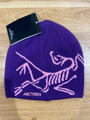 Nuevo gorro Arc'teryx cabeza de pájaro toque púrpura - sombrero de invierno de lana - auténtico Foto 1 de 4