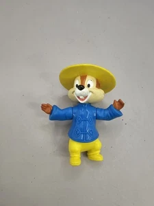 DISNEY MCDONALDS CHIP N DALE PVC Figure Happy Meal 1993 2,5" EPCOT Cake Topper - Foto 1 di 2