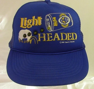 Sombrero de cerveza Miller Light Up 1991 SnapBack de colección sombrero de fiesta Foto 1 de 4
