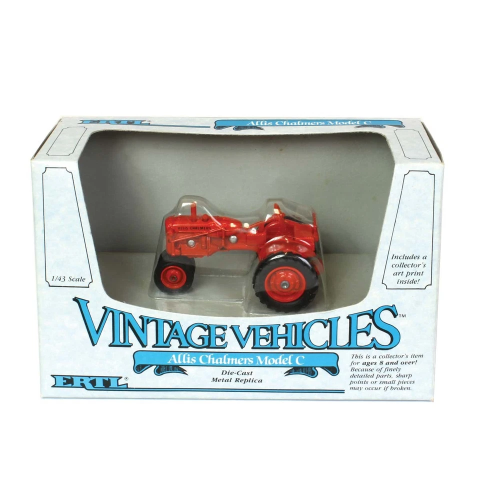 1/43 Allis Chalmers Model C Narrow Front Tractor Vintage Vehicles ERTL ZFN2529 - Image 1 of 1