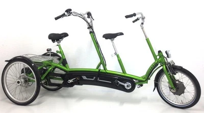 Vanraam Tandem Dreirad Duo Kevo Plus vorne für Person bis 160cm mit Crystalyte M - Bild 1 von 4