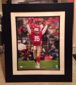 JOE MONTANA SIGNED & FRAMED 16x20 PHOTO PLAYER HOLO AUTO AUTOGRAPH 49ers - Bild 1 von 5