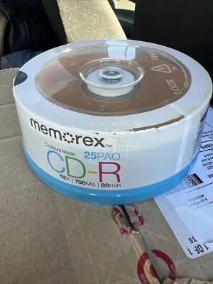 Memorex Cool Colors CD-R 25PK (25 pack of discs) 52x 700MB 80min NEW - Image 1 of 4