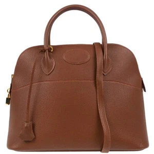 Hermes Noisette Ardennes Bolide 35 Handbag 2way □A25C XX92031 - Picture 1 of 10