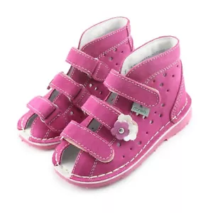Danielki Girls Orthopedic Leather Shoes/Sandals with arch, ankle and Orthopedic - Picture 1 of 4