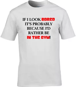 Gym Herren T-Shirt I'd Rather Be Lustig Geschenkidee Fitness Gewichtheben Bodybuilder - Bild 1 von 1