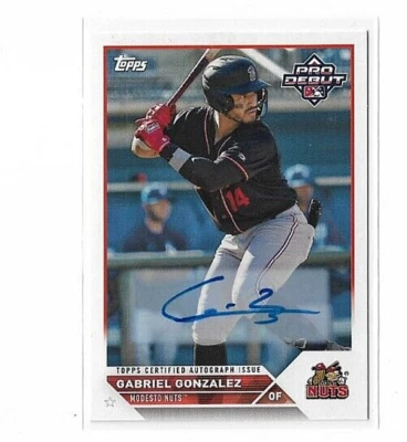 2023 Topps Pro Debut Gabriel Gonzalez Rookie Auto #PD-175 - Twins - Image 1 of 2