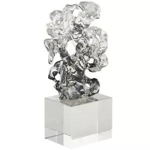 Deko 79 Glas Abstrakt Deko Skulptur Freiform Wohndeko Statue mit C... - Bild 1 von 3