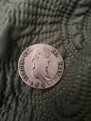 1821 Zs RG Mexico 8 Reales Zacatecas Mint Silver Coin NGC - Image 1 of 2