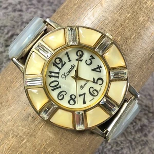 Vtg Xanadu Women Dress MOP Dial Abalone Shell Expansion Quartz 40mm Watch 7 1/4" - Picture 1 of 13