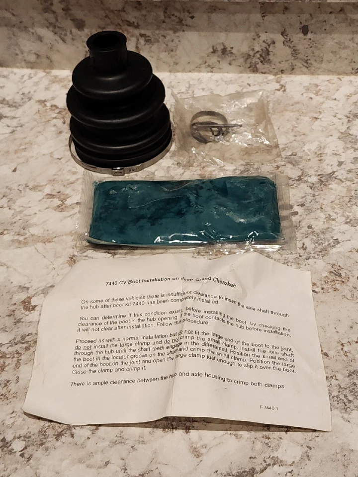 CV 联合靴套件 精密接头 7440 适合 93-04 吉普大切诺基 — 第 1/3 张图片