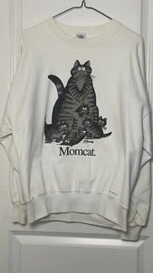 B Kliban Momcat Crazy Shirts Crazy Sweats Crew Neck Medium Hawaii - Picture 1 of 20