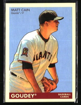 Tarjeta de béisbol Matt Cain 2009 Upper Deck Goudey #171 Foto 1 de 2