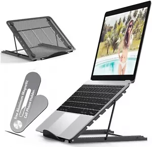 Laptop Stand Folding Portable Mesh Desktop iPad Holder Office Support - Picture 1 of 9