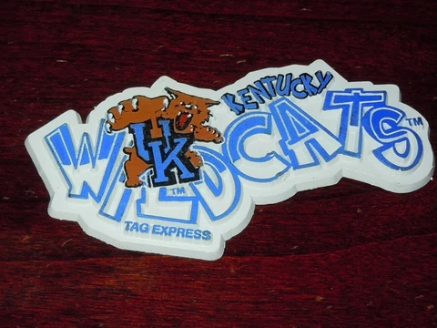 KENTUCKY WILDCATS UK Vintage Old NCAA RUBBER SEC FRIDGE MAGNET Standings Board Cover