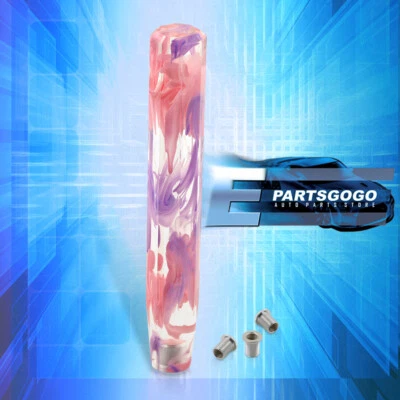 Universal 12" M8X1.25 M10X1.5 M12X1.25 Fushion Bubble Gear Shift Knob JDM Pink - Image 1 of 3